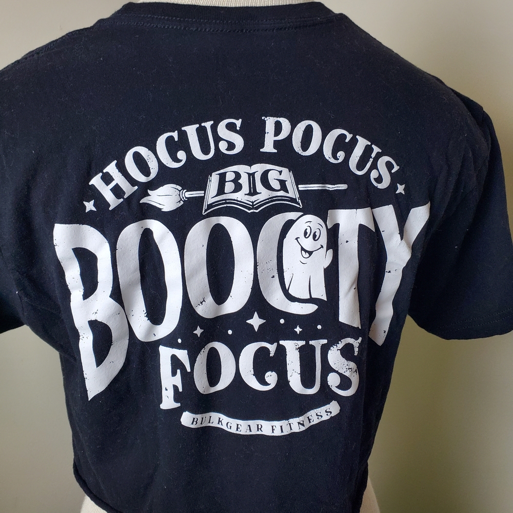 Bulkgear Halloween Lifting Black Crop Top Booty Focus